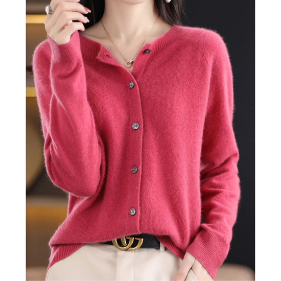 Veelzijdig zacht dames vest, te dragen als trui of cardigan. Stijlvol en warm voor elke outfit.