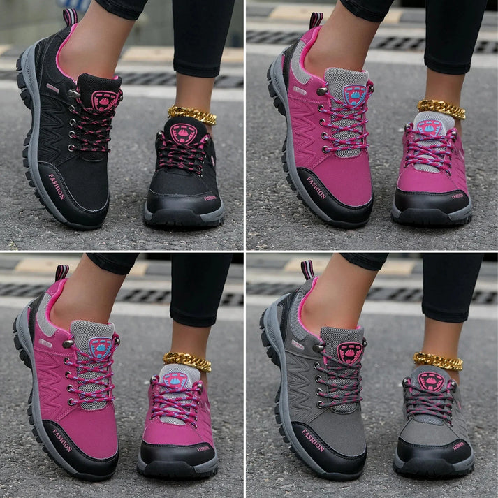 Comfortabele dames wandelschoenen met stevige zool voor outdoor en sport