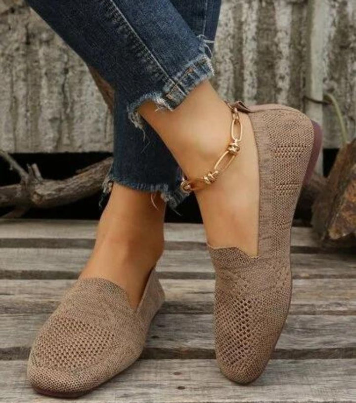 "Orthopedische antislip platte schoenen, elegant ontwerp, ademend materiaal, ideaal voor dagelijks comfort en stijl."