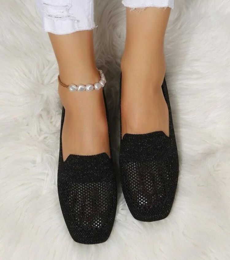 "Orthopedische antislip platte schoenen, elegant ontwerp, ademend materiaal, ideaal voor dagelijks comfort en stijl."