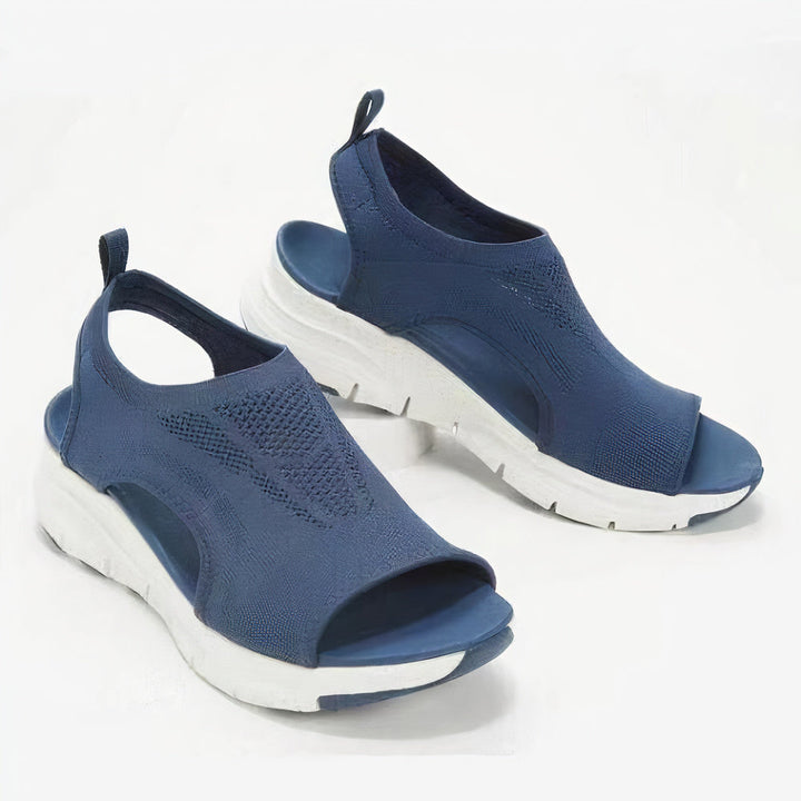 "Orthopedische dames sandalen, blauw, stijlvol design, comfortabel, geschikt voor zomerse dagen, maat EU 35-45"