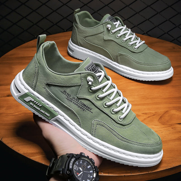 "Orthopedische heren sneakers met ademend grijs design en antislip rubberen zolen voor stijlvol comfort en ondersteuning."