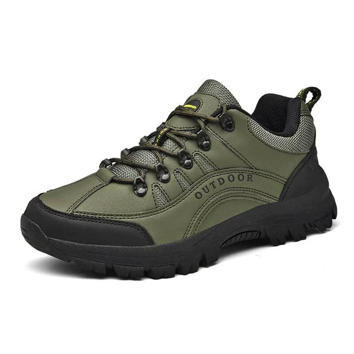 "Orthopedische wandelschoenen voor heren, groen; waterdicht, ademend en stijlvol voor elke weersomstandigheid"