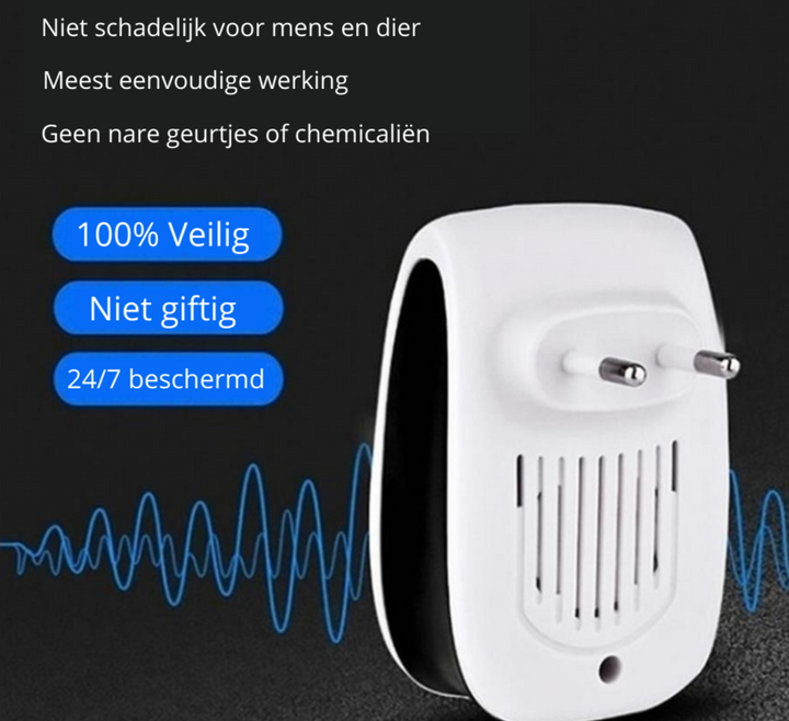 Professionele ultrasone ongediertebestrijder voor ultieme bescherming. Houd je huis gifvrij van insecten en muizen.