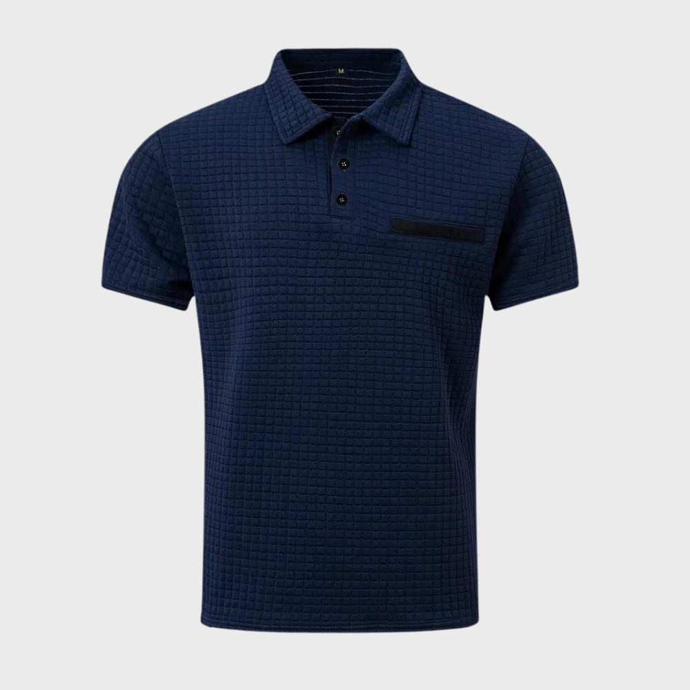 Zomerse herenkleding: ademend poloshirt met korte mouwen