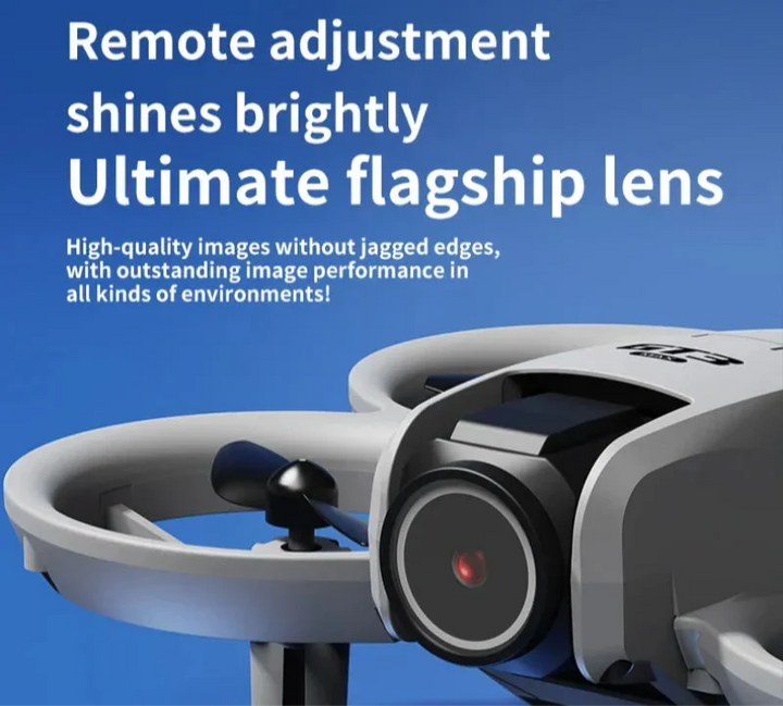 Compacte opvouwbare 8K UHD drone, klaar voor transport. Perfecte GPS RC drone voor beginners en reizen.