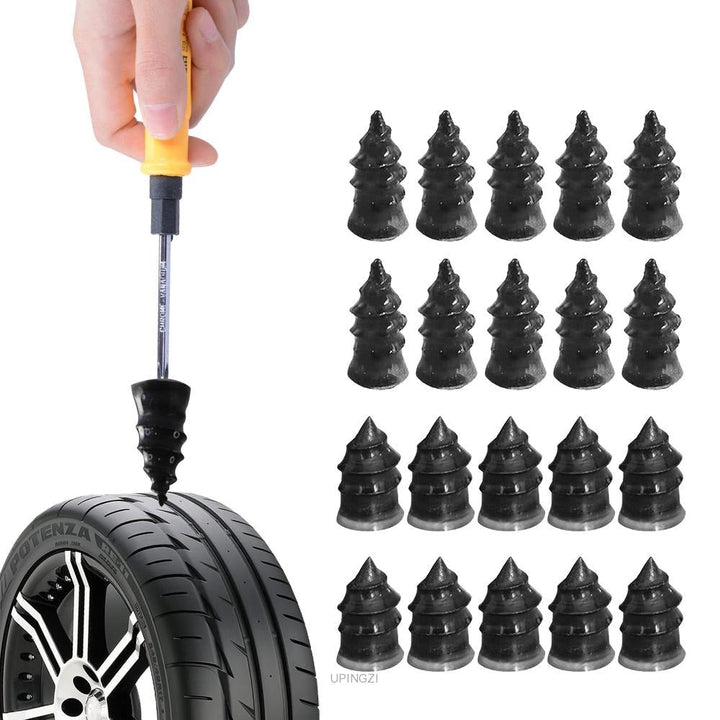 Professionele lekke band reparatieset voor snel en eenvoudig herstel van autobanden en motorbanden.