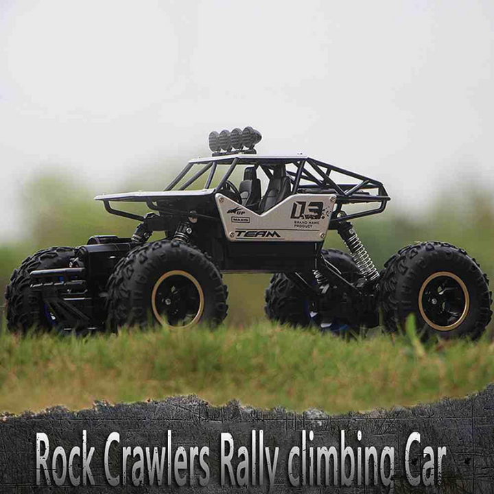"Robuuste 4x4 offroad RC-auto met krachtige banden en schokbestendig ontwerp voor avontuurlijk rijplezier op elk terrein."
