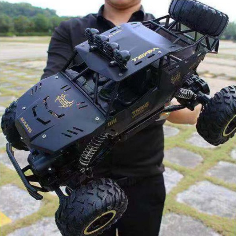 "Robuuste 4x4 offroad RC-auto met krachtige banden en schokbestendig ontwerp voor avontuurlijk rijplezier op elk terrein."