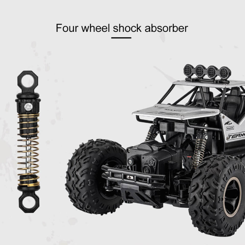 "Robuuste 4x4 offroad RC-auto met krachtige banden en schokbestendig ontwerp voor avontuurlijk rijplezier op elk terrein."