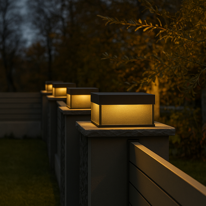 "Robuuste weerbestendige zonne wandlamp met geïntegreerde LED en mat acryl, ideaal voor sfeervolle tuindecoratie"