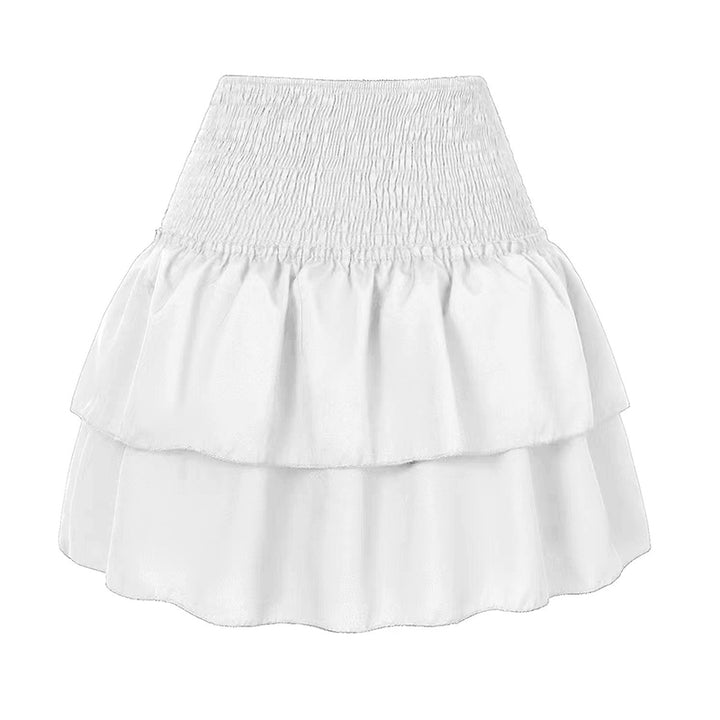 "Rose kleur zomerrokje, stijlvol en comfortabel mini-rokje ideaal voor warme dagen, met elegante en luchtige uitstraling."