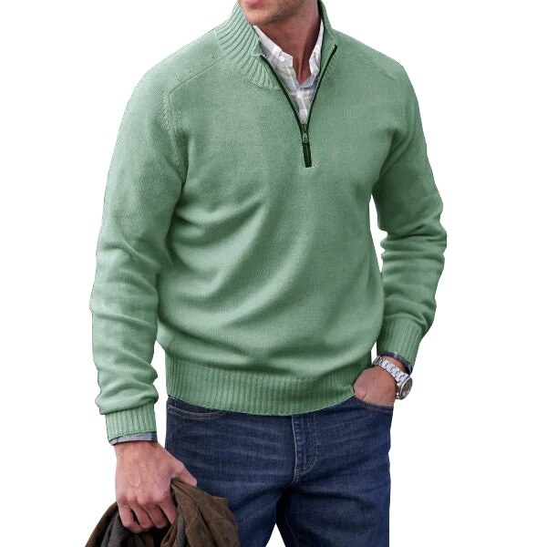 Heren winterkleding, warme lagen met deze modieuze pullover