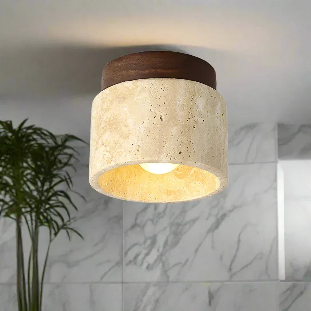 "Sara Japanse plafondlamp, minimalistisch crèmekleurig design, elegante uitstraling voor moderne interieurs, geschikt voor E2