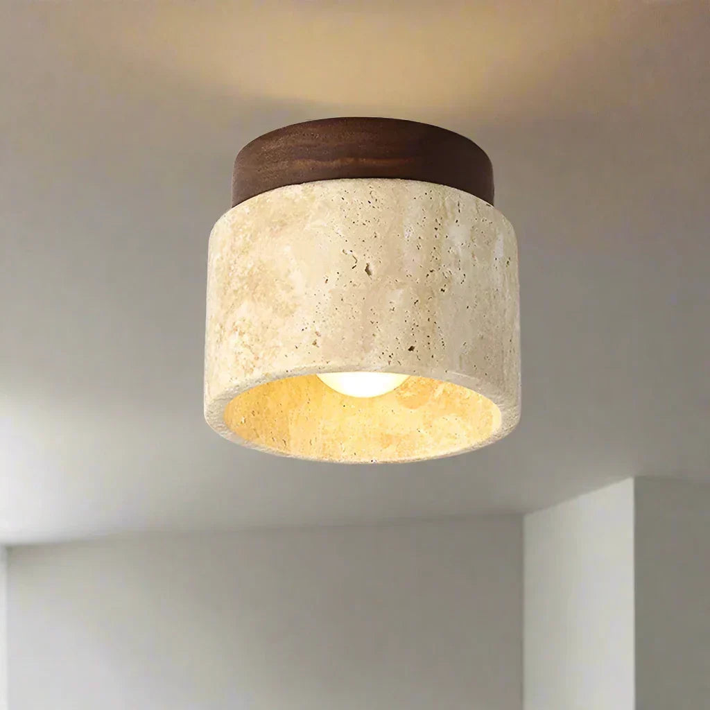 "Sara Japanse plafondlamp, minimalistisch crèmekleurig design, elegante uitstraling voor moderne interieurs, geschikt voor E2