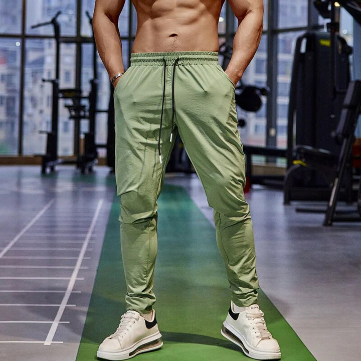 Heren sportbroek Sébastiaan in groene kleur