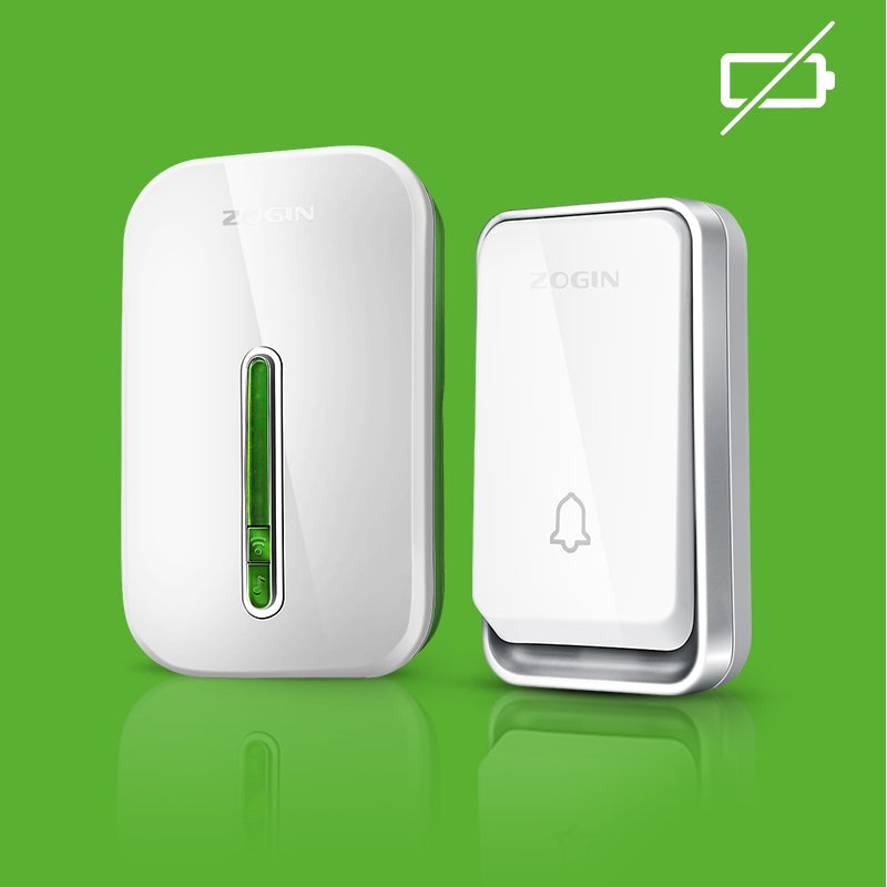 Plug-and-play draadloze deurbel zonder batterij. Makkelijke installatie, ideaal voor domotica en huisbeveiliging.