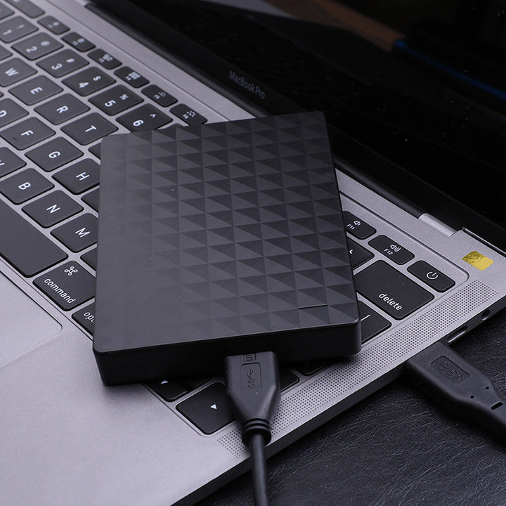 Stijlvolle, ultradunne 10TB draagbare harde schijf, perfect voor externe opslag en databeveiliging onderweg.