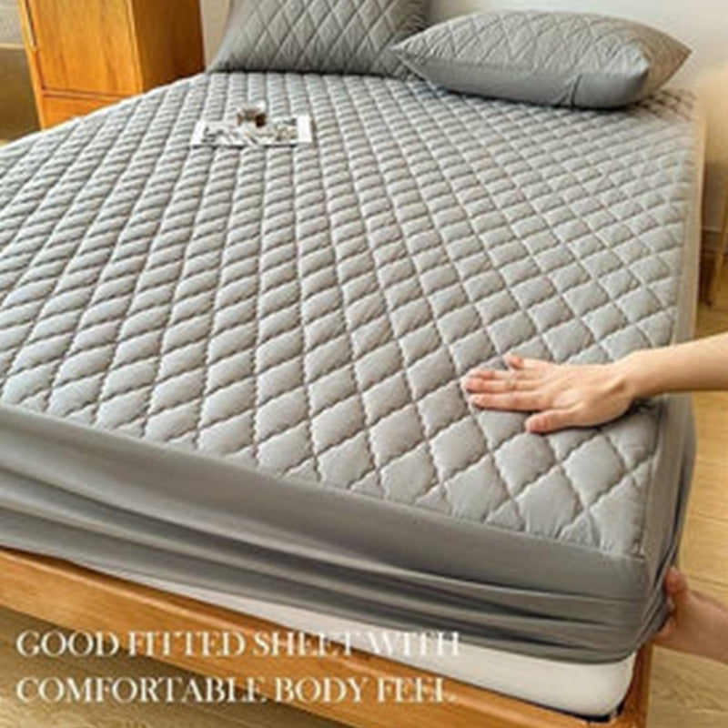 Luxe waterdichte bedhoes met elastische randen voor een perfecte pasvorm.