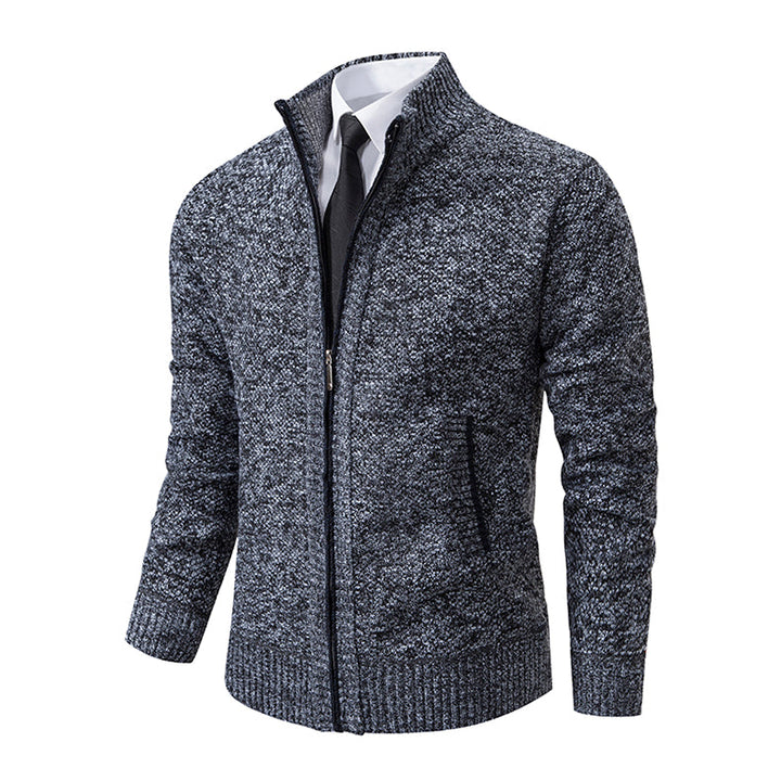 "Stijlvol Connor herenvest, tijdloos en comfortabel, elegante geribde kraag en manchetten, zacht ademend materiaal."