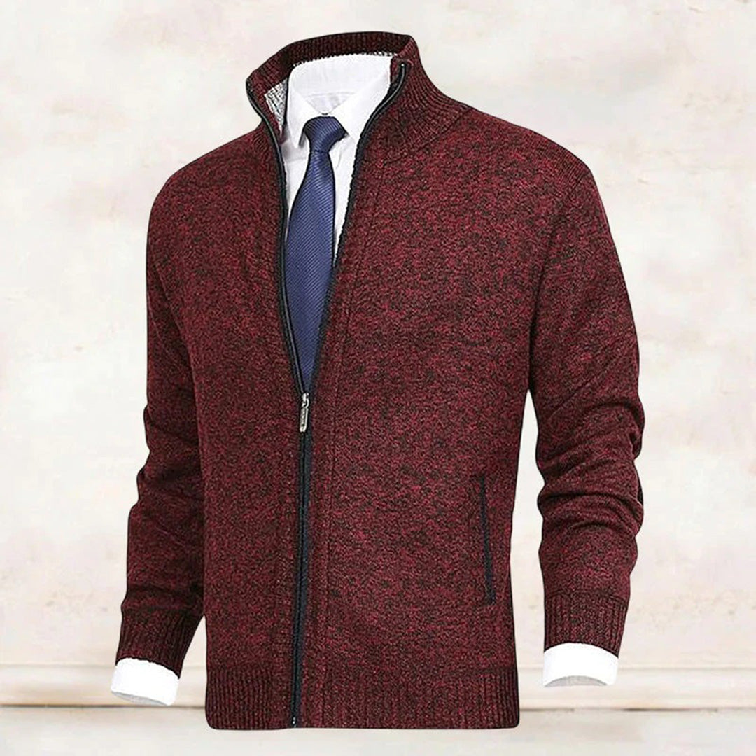 "Stijlvol donkergrijs WAYLON zomer vest met rits voor heren in hoogwaardige fleece, trendy en comfortabel voor elke dag."