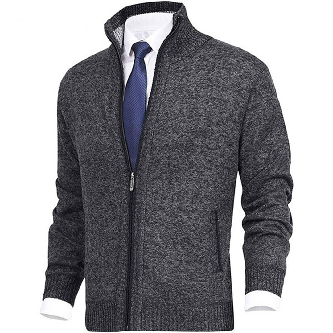 "Stijlvol donkergrijs WAYLON zomer vest met rits voor heren in hoogwaardige fleece, trendy en comfortabel voor elke dag."
