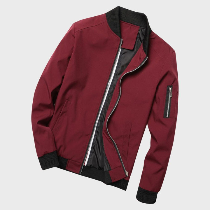 Stijlvol Finn bomberjack heren, regular fit, katoenmix, tijdloos design, diverse kleuren, ideaal voor elke gelegenheid.