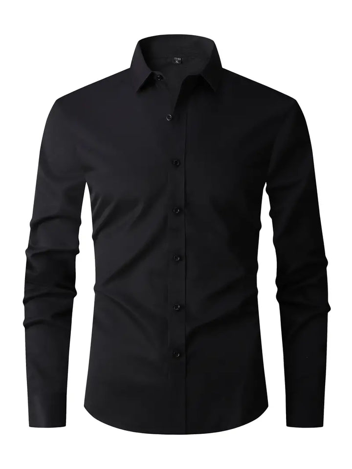 Modern slim fit herenoverhemd, veelzijdig voor business casual of een avondje uit.