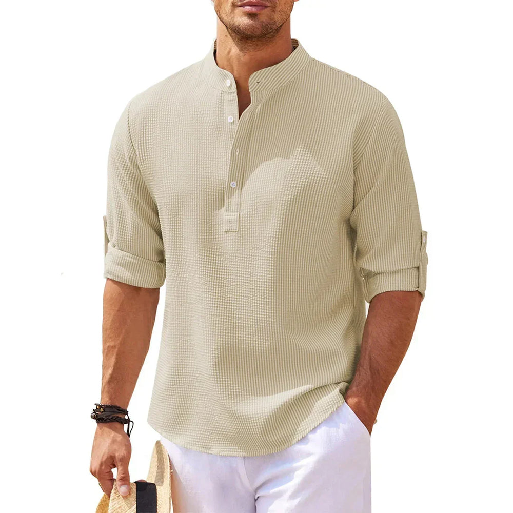 "Stijlvol Zeno herenoverhemd met moderne pasvorm en subtiele details; ideaal voor casual en nette outfits."