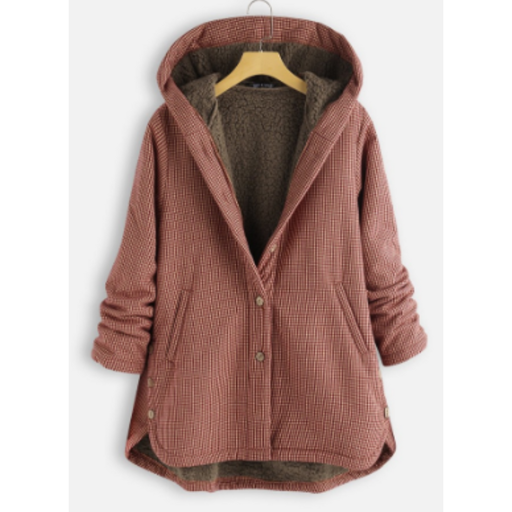 Comfortabele en casual dames winterjas Nina met capuchon, ideaal voor dagelijks gebruik en een modieuze look.
