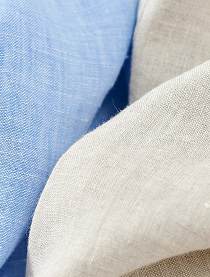"Stijlvolle heren linnen blazer in beige, luchtig en ademend, perfect voor warme zomerdagen en vele gelegenheden."