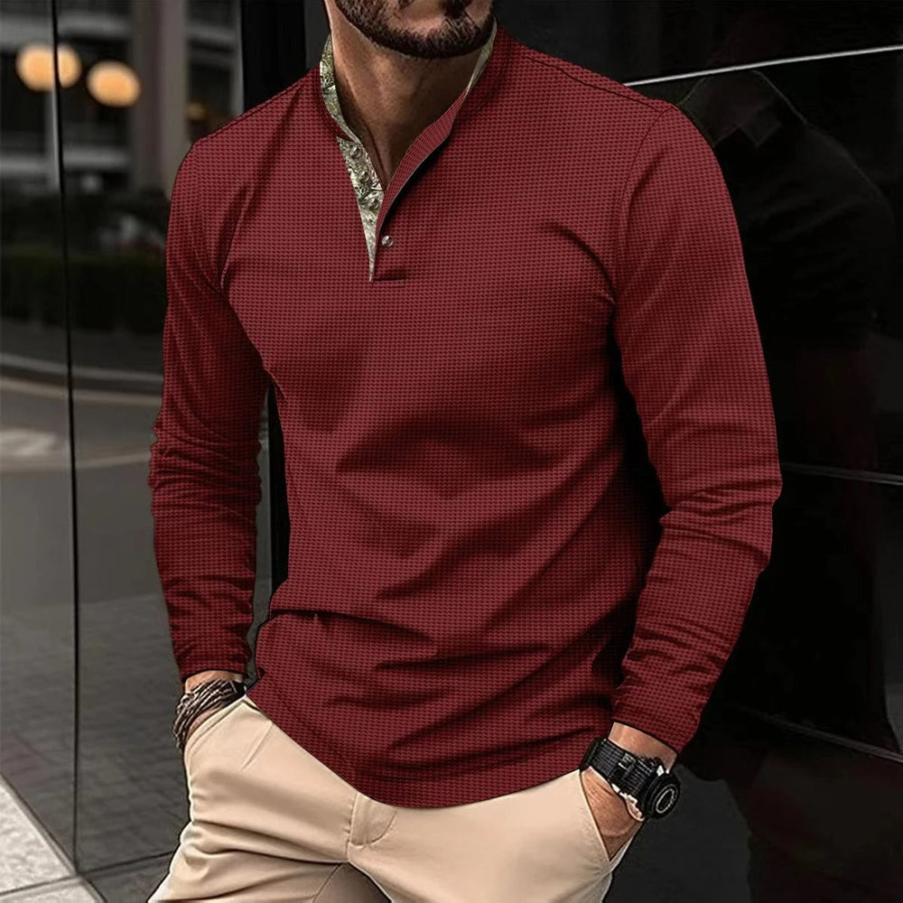 Casual heren Noah polo shirt, comfortabel en modieus met unieke gekleurde kraag. Ideaal voor de zomer.