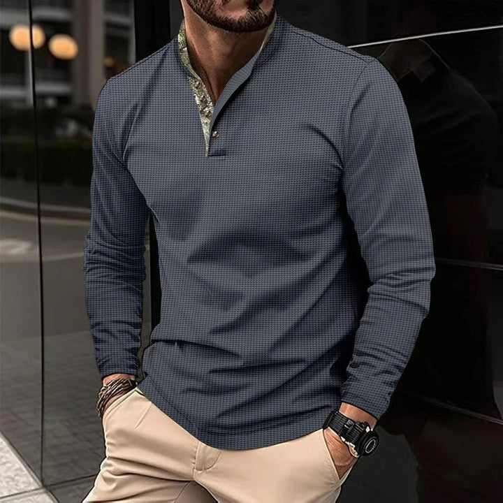 Mannen Noah polo shirt met unieke gekleurde kraag, een modieus en stijlvol kledingstuk voor de zomer.