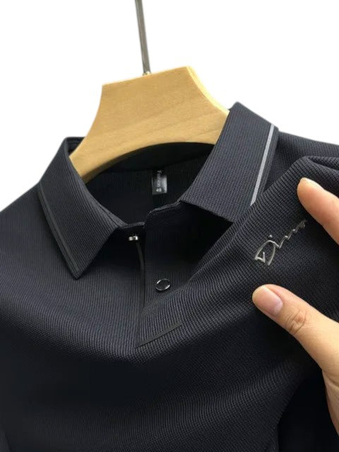 "Stijlvolle heren polo met korte mouwen, gemaakt van zacht katoen, veelzijdig en comfortabel voor elke gelegenheid."
