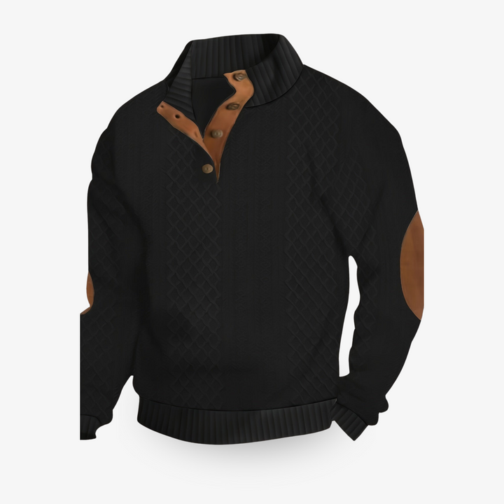 Casual heren wintertrui in moderne stijl, perfect voor dagelijks gebruik. Warme en comfortabele herfst mode.