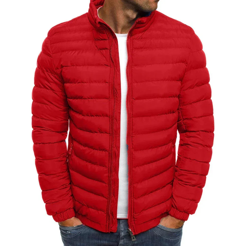 "Stijlvolle parka voor mannen, warme winterjas met hoogstaande isolatie en verkrijgbaar in diverse kleuren."