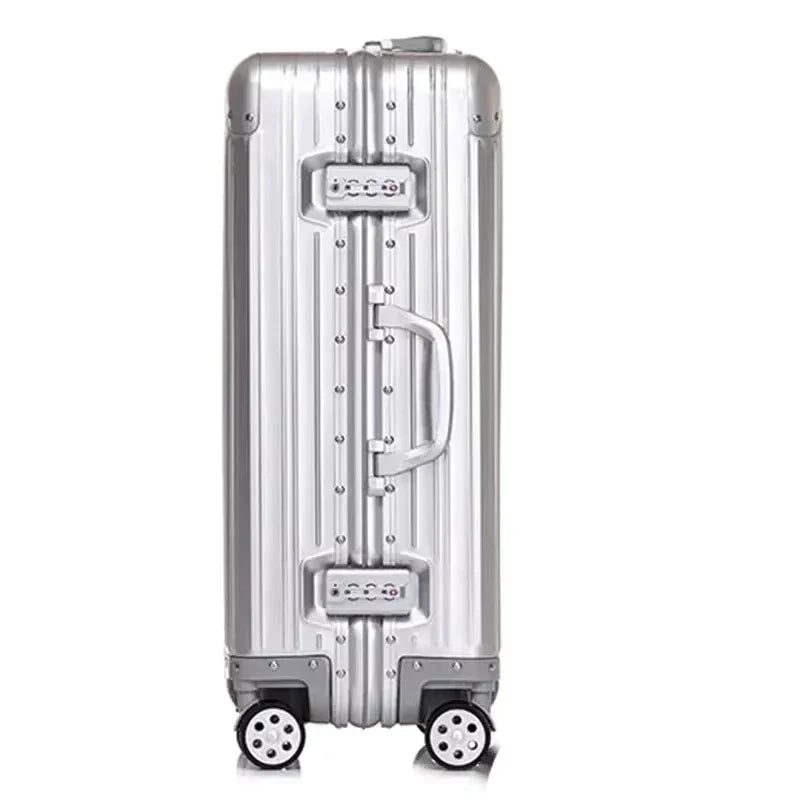 Unisex aluminium zakenreiskoffer. Stijlvolle en duurzame harde koffer voor alle reizen.