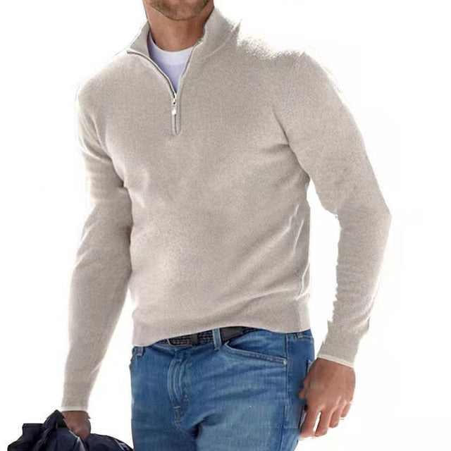 "Stijlvolle V-hals heren pullover, zacht katoenmix, regular fit, ideaal voor casual en formele voorjaarsoutfits."