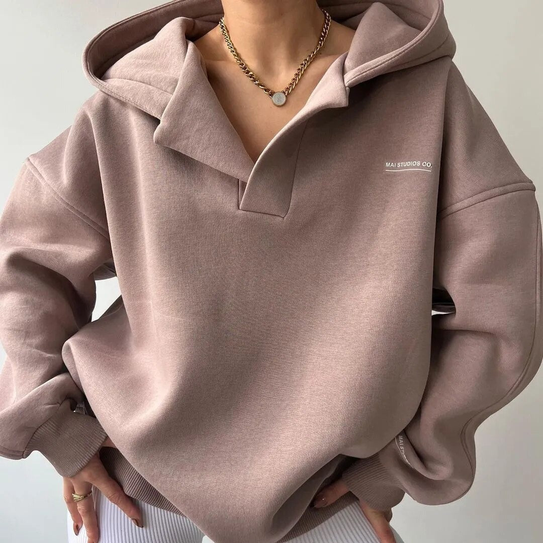 Stijlvolle warme trui van zachte merinowol, oversized pasvorm, perfect voor chique vrouwen in koud weer.