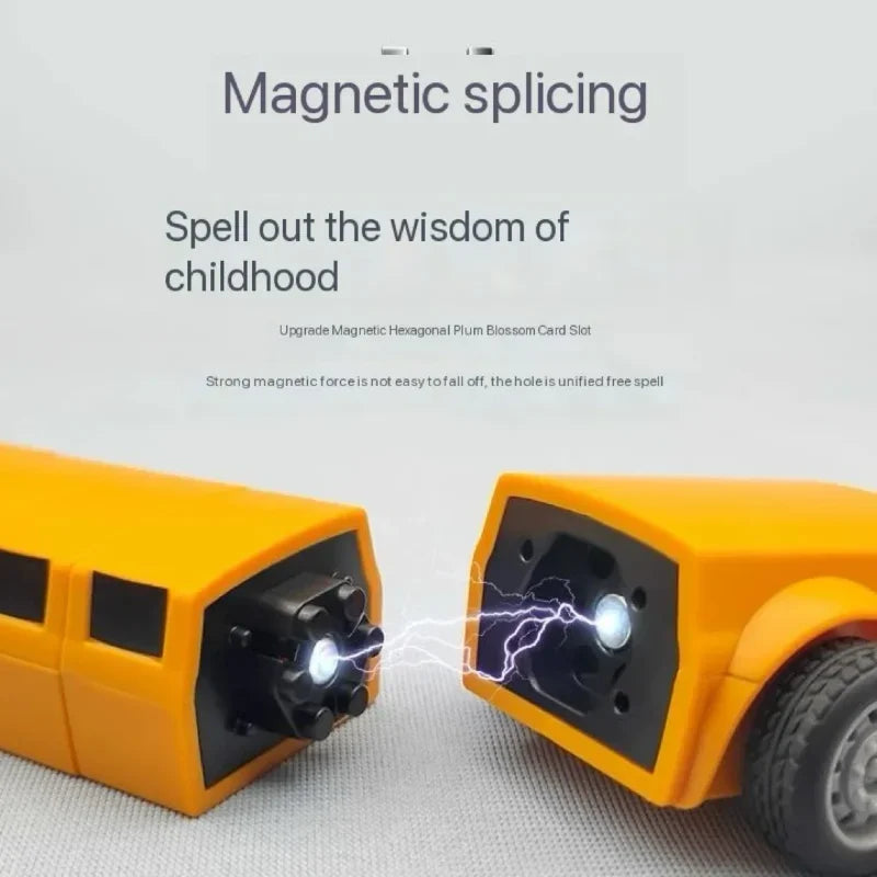 "Transformeerbaar speelgoed: MagnaMix™ graafmachine & mixer, kleurrijke set stimuleert creativiteit en spelplezier."