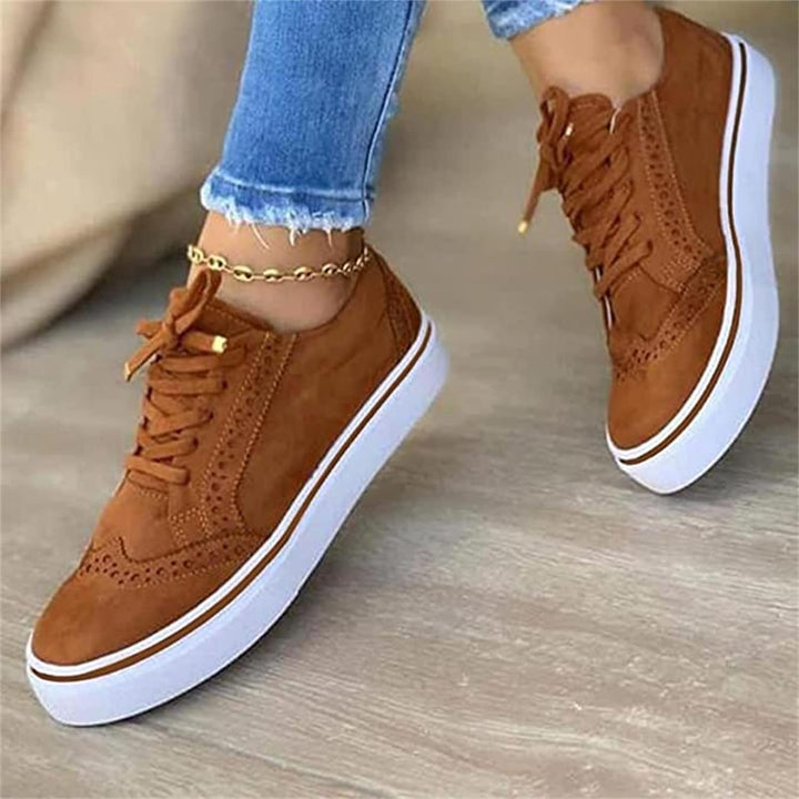 Trendy orthopedische damessneakers Fenna, stijlvol design, beschikbaar in blauw, bruin, groen, wit, zwart. Comfort voor elke 