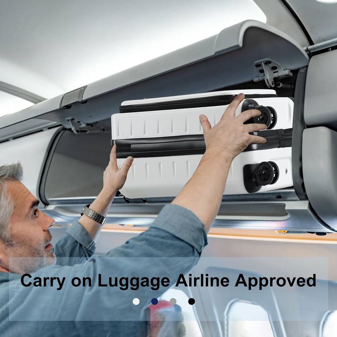 Hard shell koffer met een innovatieve voorklep en TSA-slot, perfect voor frequent flyers.