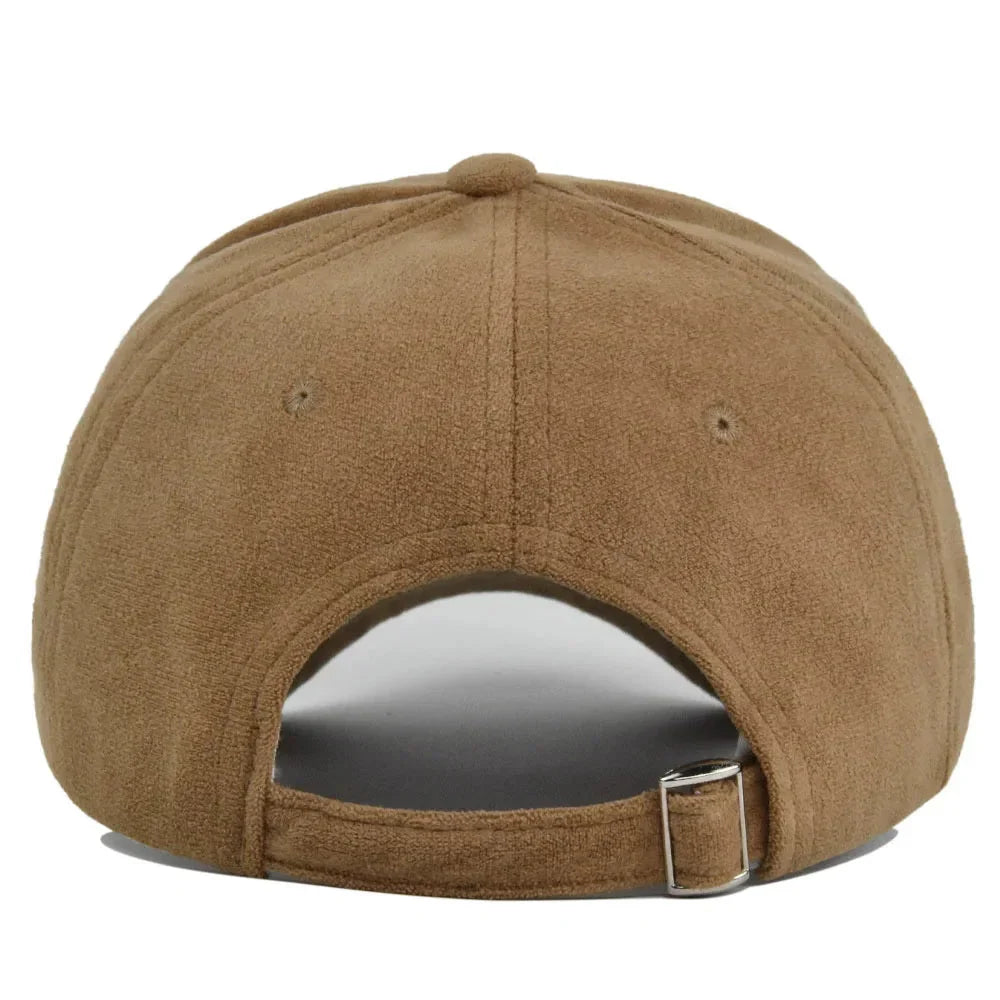 Stijlvolle unisex pet met suède-look, verstelbaar voor optimaal comfort, streetwear accessoire.