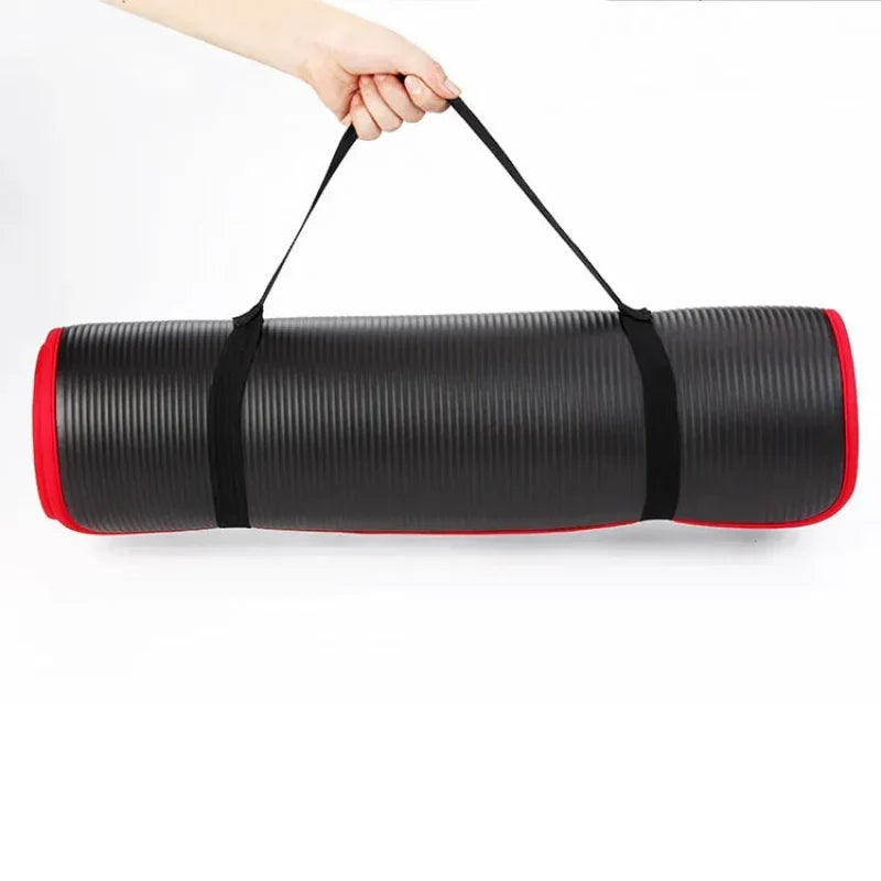 Antislip sportmat, extra dik, ideaal voor veilige en comfortabele yoga, fitness en meditatie.