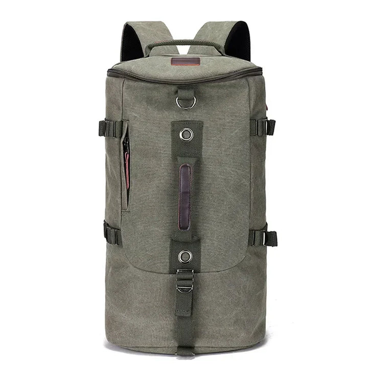 Robuuste canvas reisrugzak, unisex model. Perfecte duurzame bagage voor reizen, school of outdoor avonturen.
