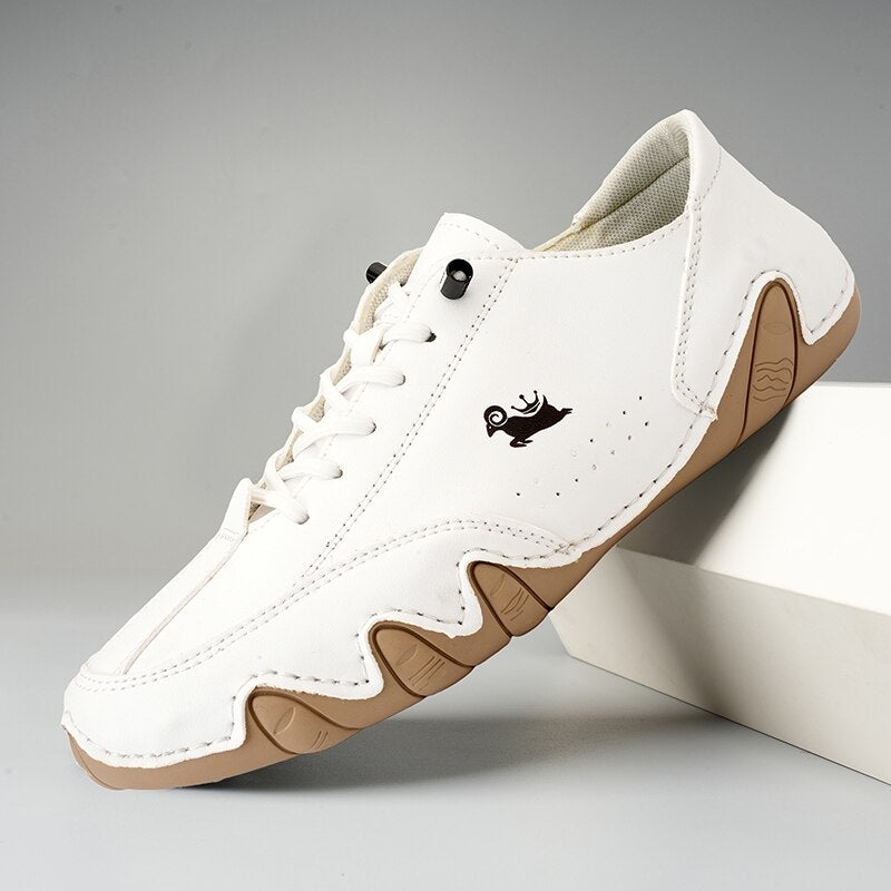 "Unisex leren barefoot schoenen met flexibele zolen en anti-slip grip voor dagelijks comfort en natuurlijke voetbeweging."