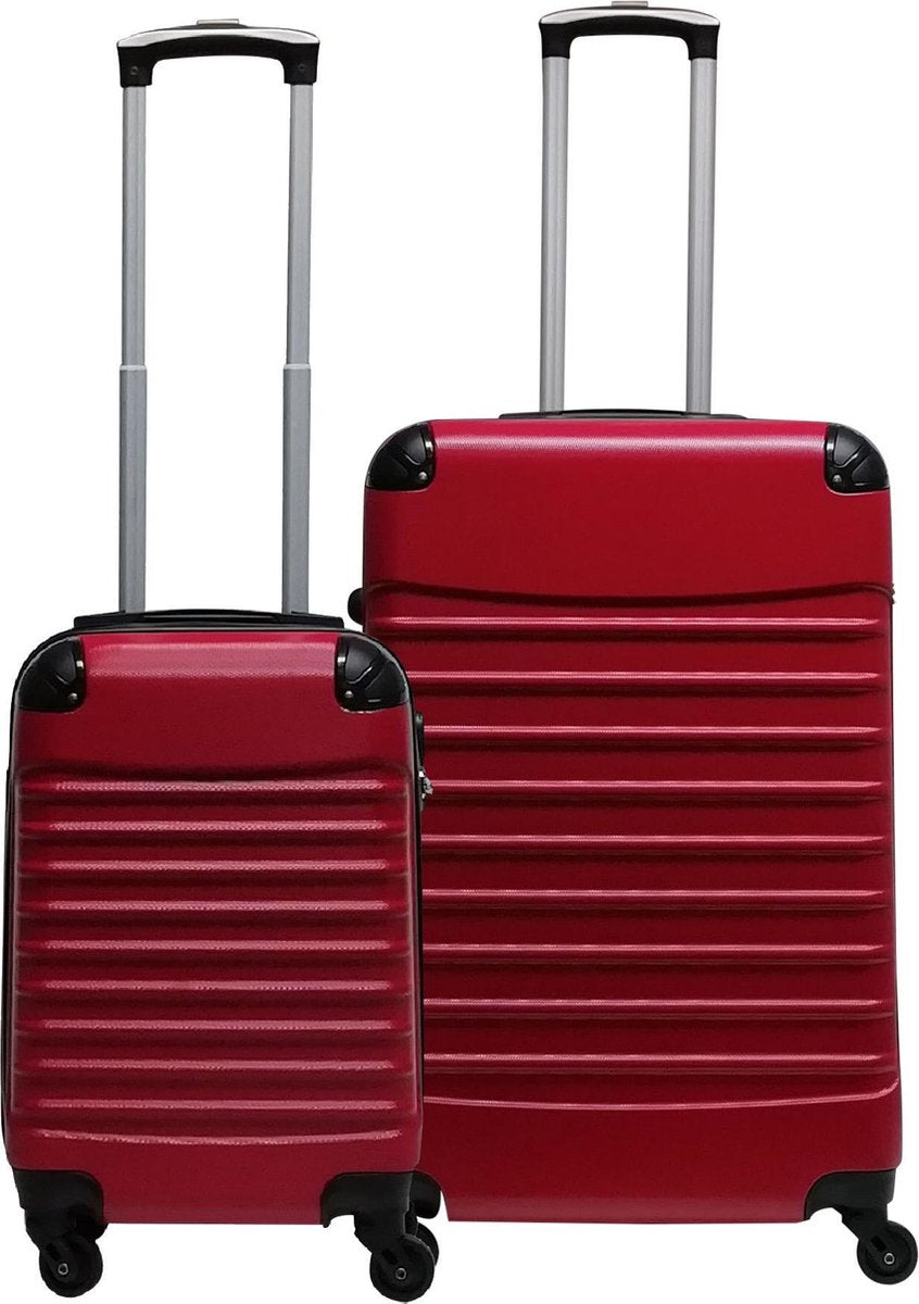 Complete kofferset van 2 ABS hardcase koffers, maat XL & S. Perfecte reisaccessoires voor al je bagage.