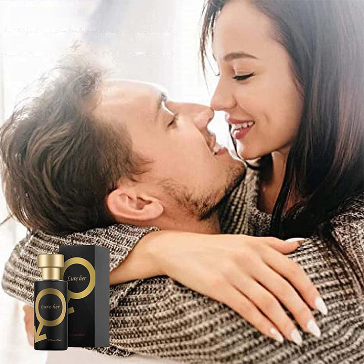 "Verleidelijke unisex parfumflesjes; zwart voor hem, goud voor haar. Elegant en veelzijdig ontwerp voor langdurige frisheid."