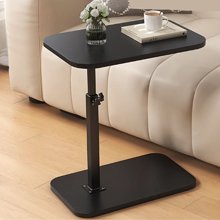 Verstelbare bijzettafel, ideaal voor bank & bed; modern houten & metalen design voor comfortabel interieur.