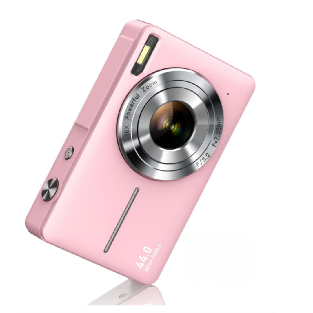 "Vintage digitale camera met retro ontwerp, 1080p resolutie, compact formaat, perfect voor nostalgische foto- en videografie.